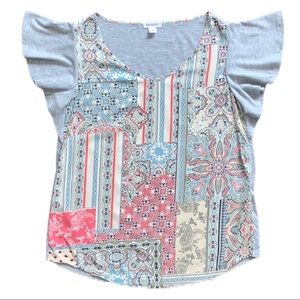 Westport Flutter Sleeve Top Size XS